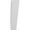 Ekena Millwork 6-in. W x 26-in. D x 26-in. H Traditional Architectural Grade PVC Knee Brace BRCP06X26X26TRA - alternate 4